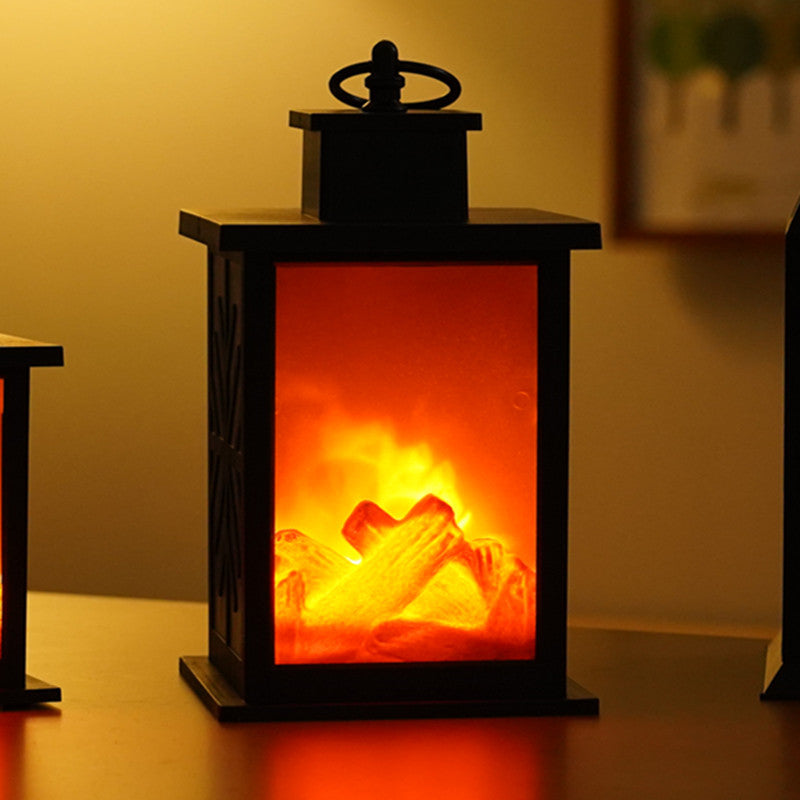 Led Creative Home Fireplace Lamp Flame Lamp Shape Lamp Scandinavian Style Decorative Lamp Christmas Crafts Ornaments