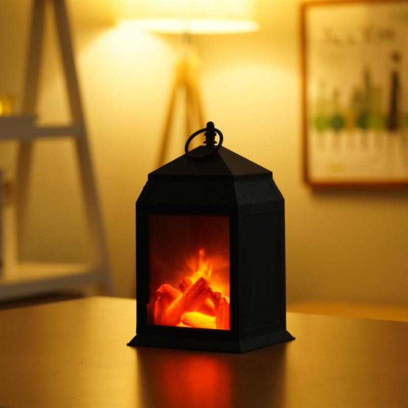 Led Creative Home Fireplace Lamp Flame Lamp Shape Lamp Scandinavian Style Decorative Lamp Christmas Crafts Ornaments