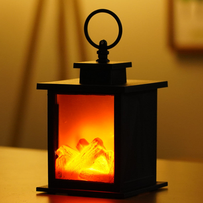 Led Creative Home Fireplace Lamp Flame Lamp Shape Lamp Scandinavian Style Decorative Lamp Christmas Crafts Ornaments