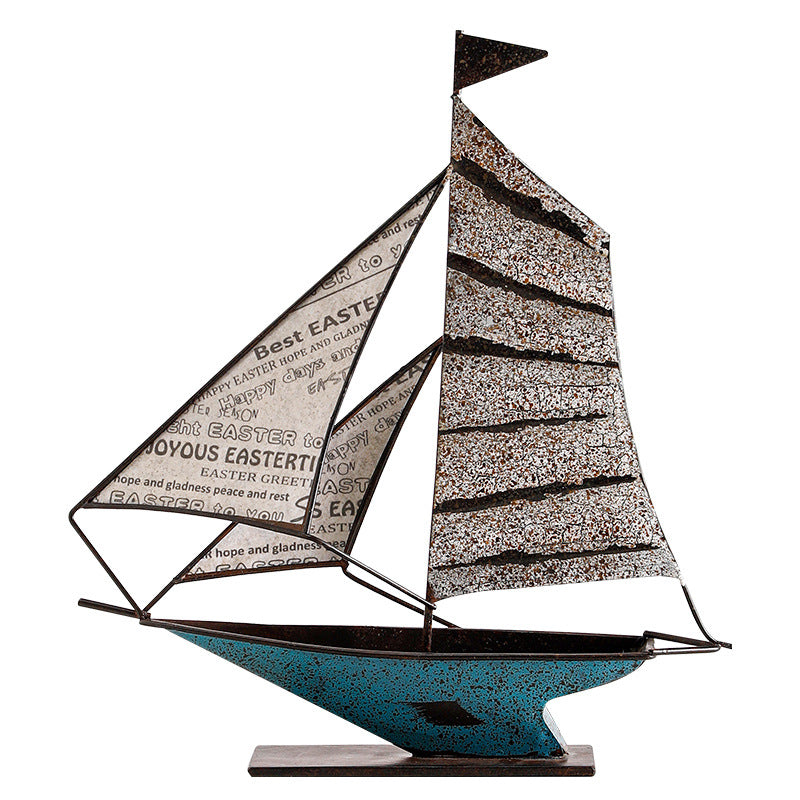 Modern sailboat decoration smooth sailing creative American living room TV wine cabinet office desktop home decoration