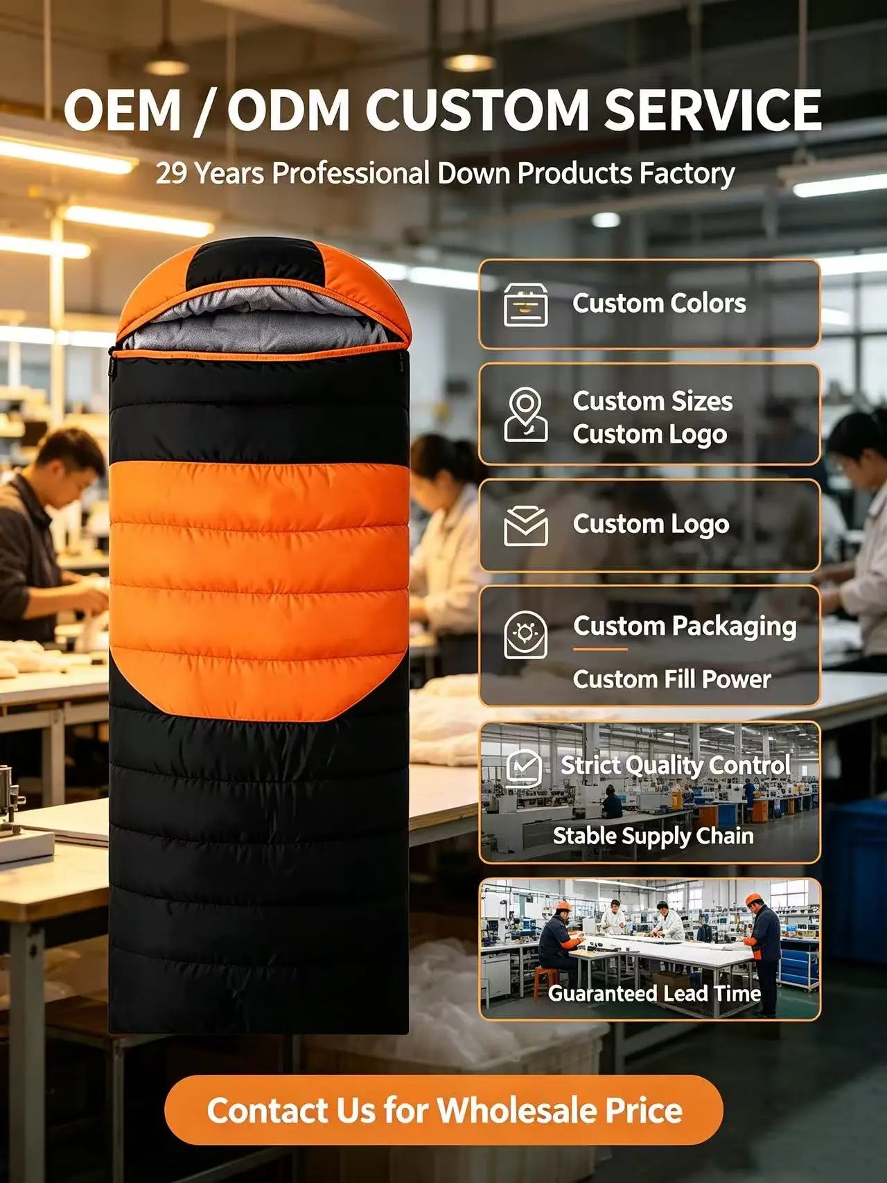 90% White Duck Mummy-style Highly Lofted Customizable Comfortable Sleeping Bag Adults Outdoor Camping Portable Warm Winter
