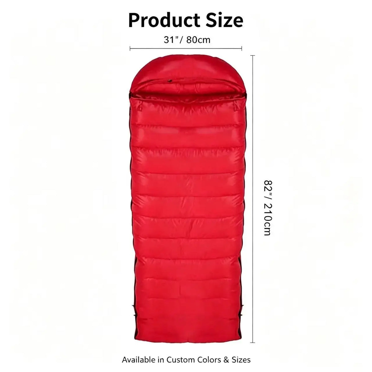 90% White Duck Down Nylon Sleeping Bag Adults Outdoor Camping Portable Warm Winter Ultralight Cold Weather