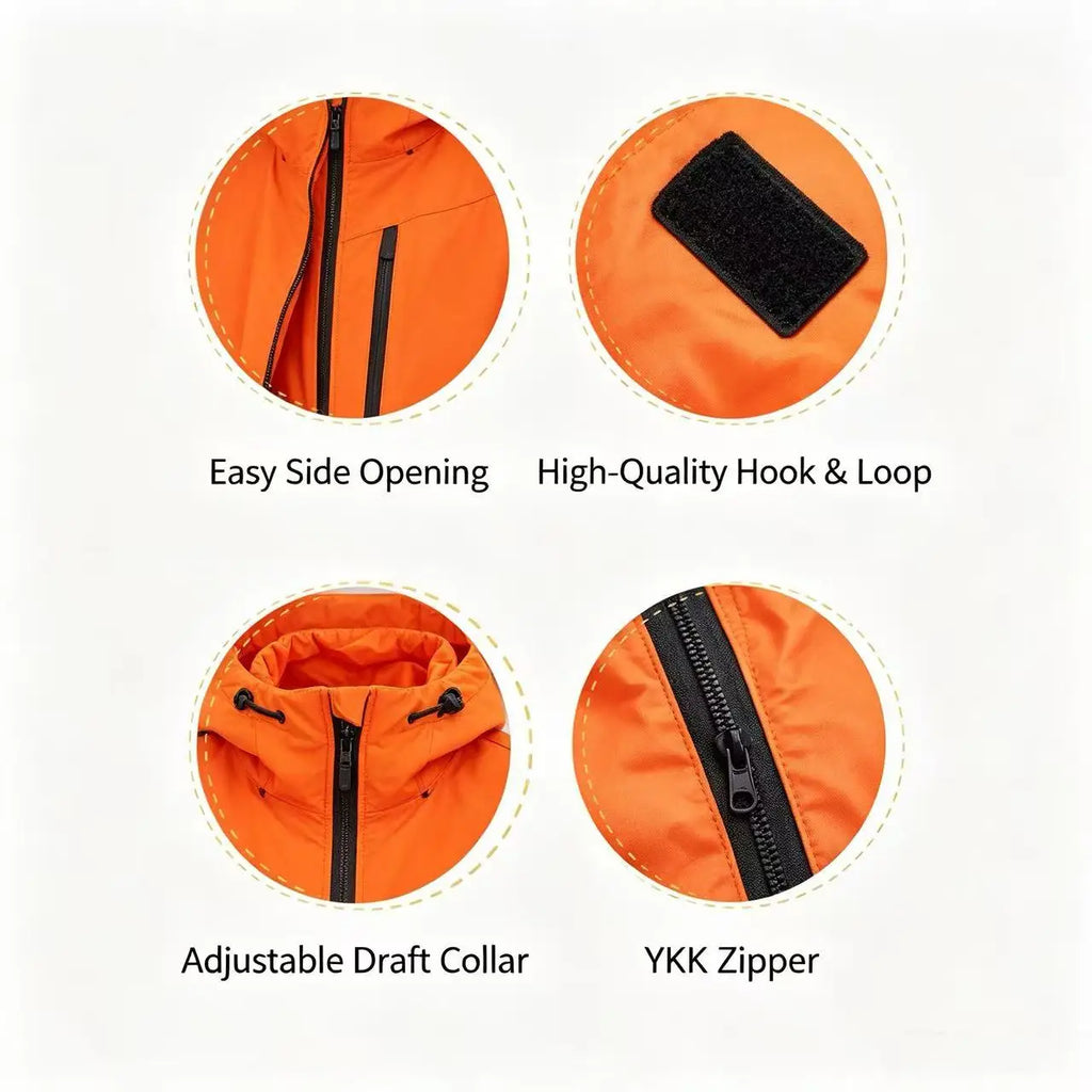 Adult Envelope-Style Winter Sleeping Bag Nylon Fabric White Duck Filling Color-Blocked Design Camping Travel Use Portable