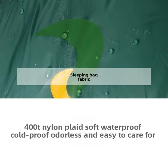 Camping Travel Adult Sleeping Bag Wholesale Envelope-Style Winter Warm-Keeping Cold-Proof Water-Resistant Portable Hand-Carry