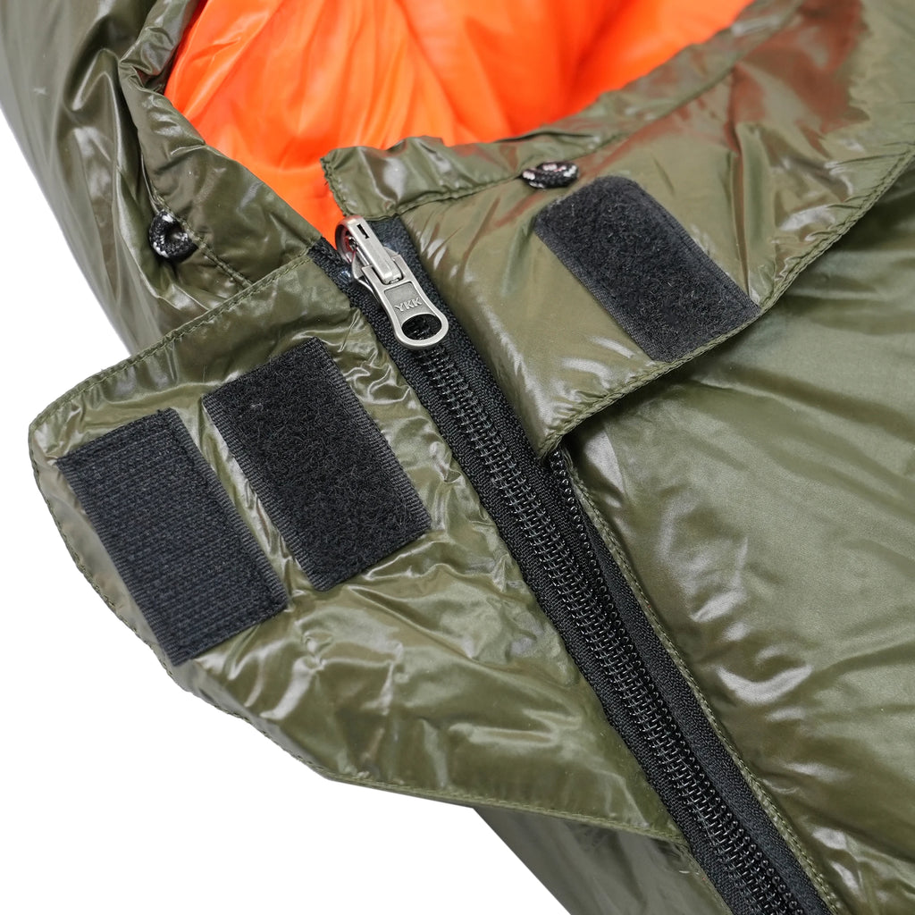 90% White Duck Down Mummy Sleeping Bag for Adults Outdoor Camping Portable Warm Winter Ultralight Nylon Fabric