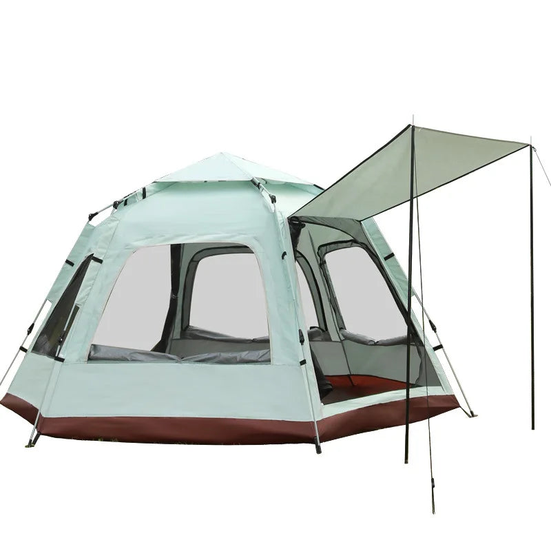 One Bedroom Outdoor Camping Tent Large Oxford Fabric with Sun and Rain Protection for Glamping