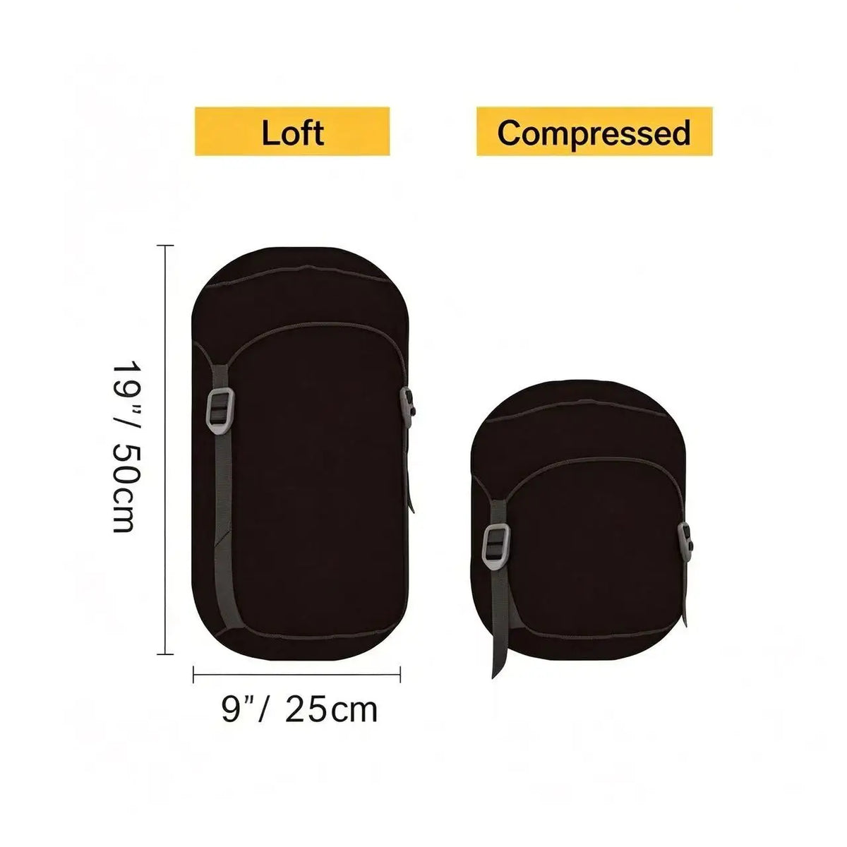 90 Percent White Goose Sleeping Bag Adults-Outdoor & Camping Ultralight Warm Winter Portable Compact Travel