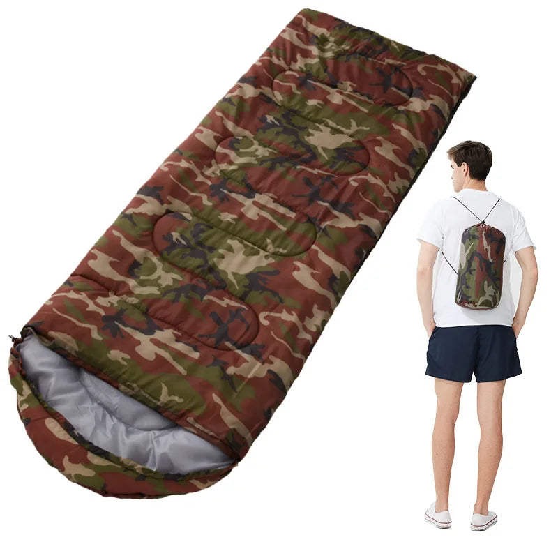 High Quality Zero Degree Inflatable Sleeping Bag Custom Waterproof Ultra Light Down Filling for Adults Hiking