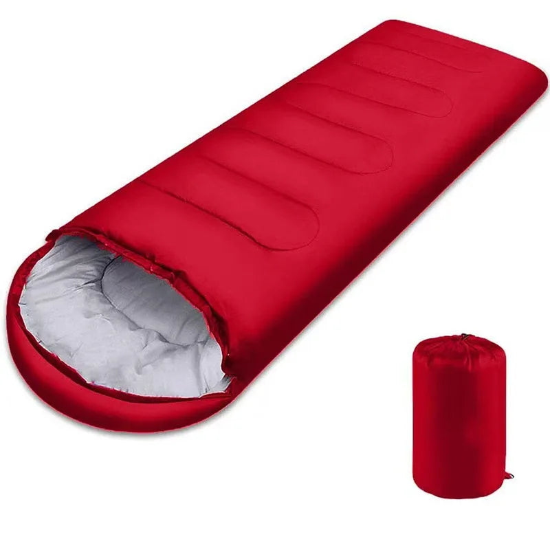 Customized Logo Color Hooded Envelope Sleeping Bag All Season Unisex Winter Sleeping Bags for Outdoor Camping Hiking