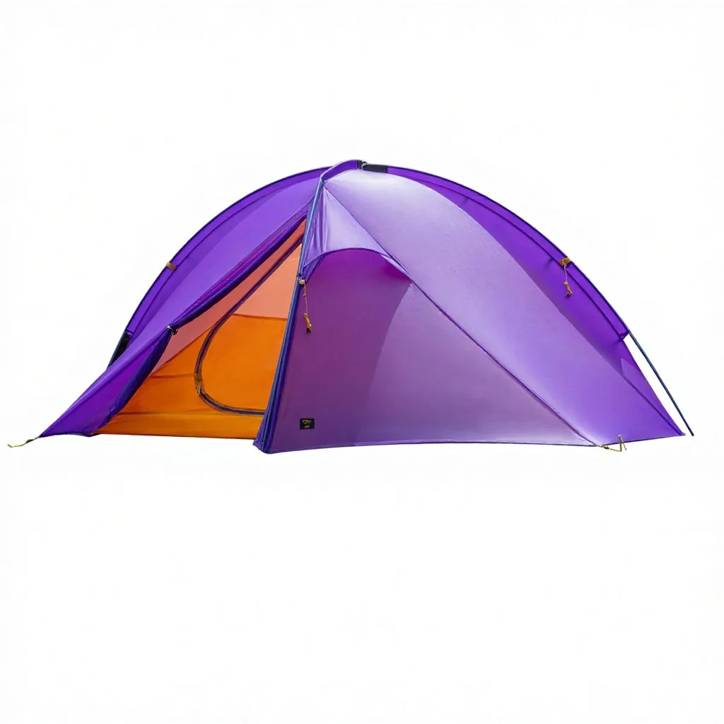 Super light, weighs 2 kilograms, 4.5 pounds Primitive DAC Aluminum Alloy Pole Double Layer One Bedroom Three Seasons Camping Tent Portable Foldable Outdoor Use