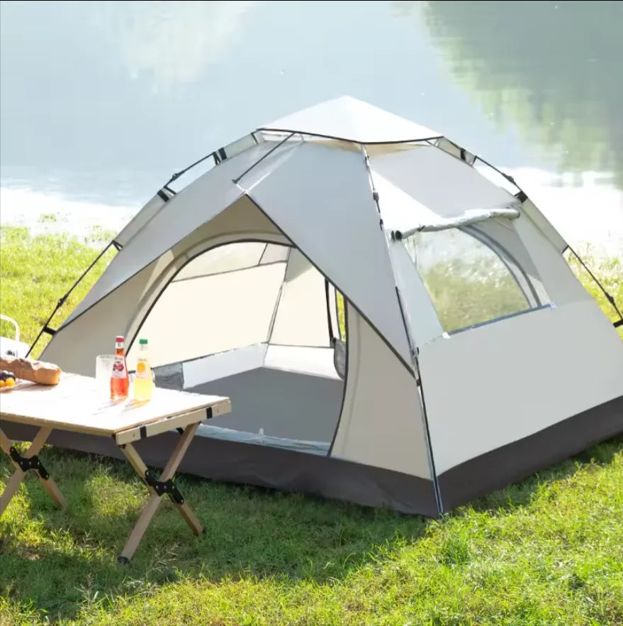 Factory-Ready Fully Automatic Outdoor Camping Tent Waterproof Sunscreen Fast Open Design with Oxford Fabric for Campers