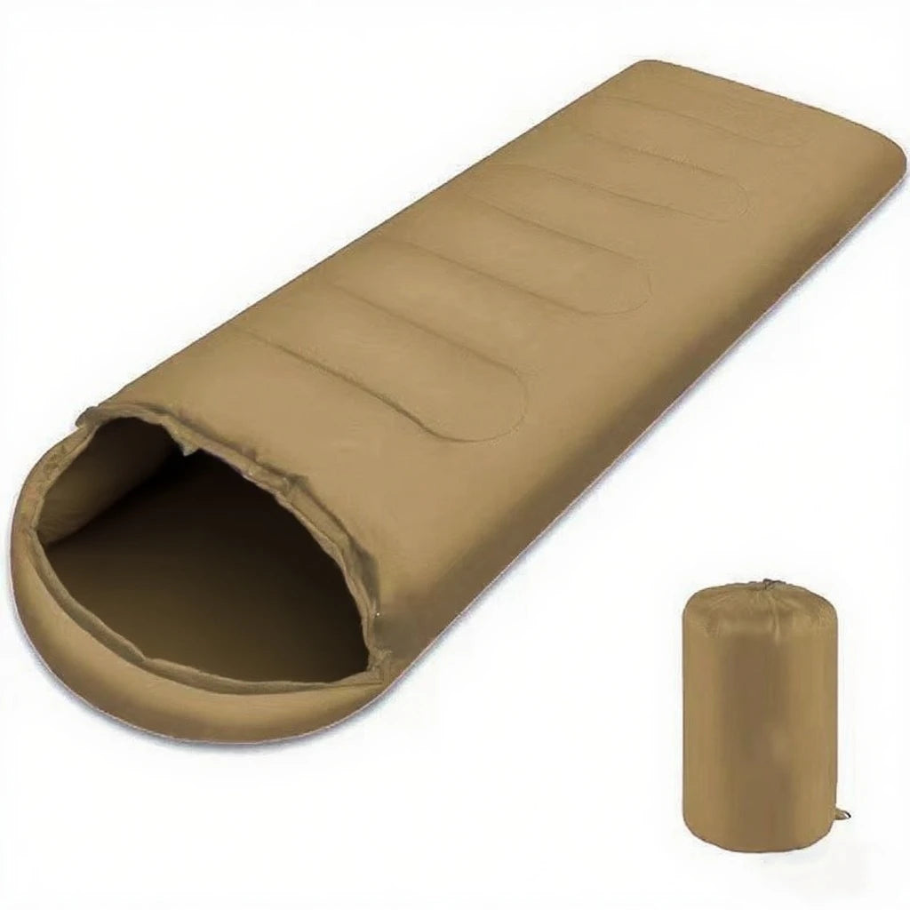Customized Logo Color Hooded Envelope Sleeping Bag All Season Unisex Winter Sleeping Bags for Outdoor Camping Hiking