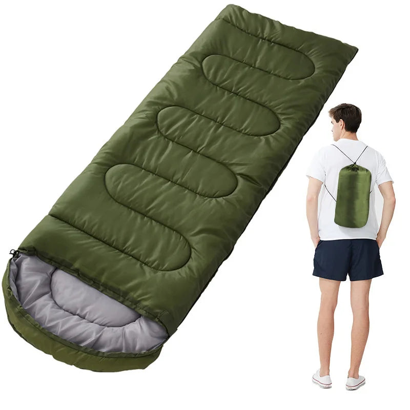 High Quality Zero Degree Inflatable Sleeping Bag Custom Waterproof Ultra Light Down Filling for Adults Hiking