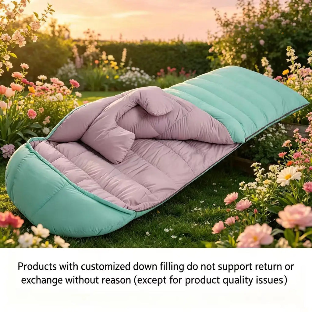 90% White Duck Down Sleeping Bag for Adults Outdoor Camping Portable Warm Winter Ultralight Goose Down Sleeping Bag Gear