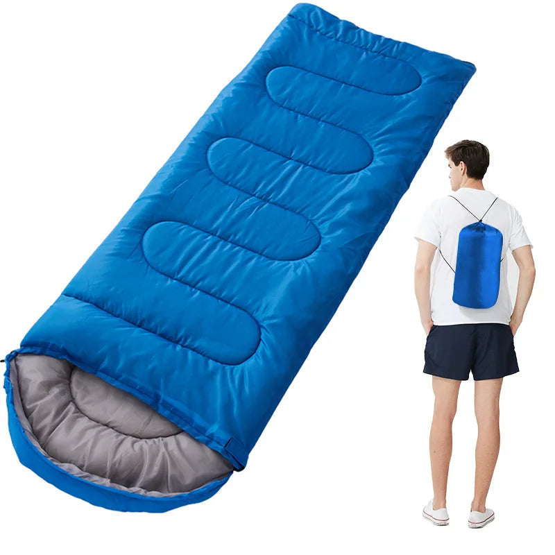 High Quality Zero Degree Inflatable Sleeping Bag Custom Waterproof Ultra Light Down Filling for Adults Hiking