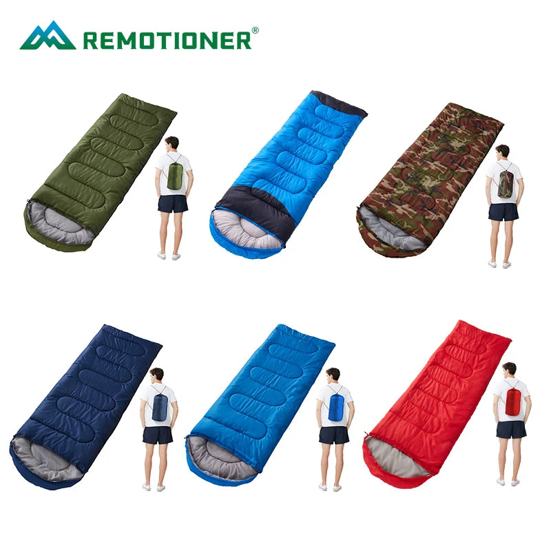 Winter -20 Hiking Emergency Lightweight Backpacking Compact Camping Envelope Sleeping Bags for Adults