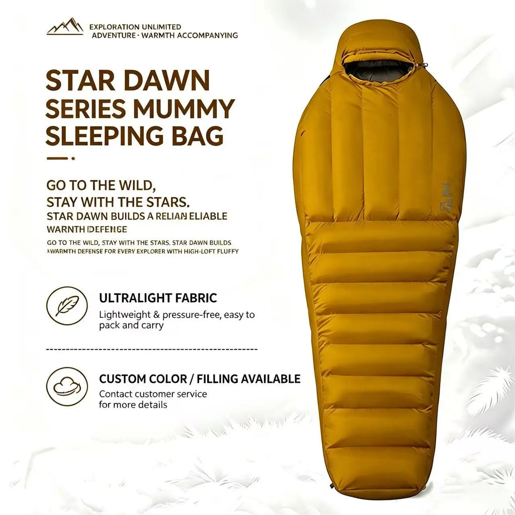 Camping Travel Adult Sleeping Bag Wholesale Envelope-Style Winter Warm-Keeping Cold-Proof Water-Resistant Portable Hand-Carry