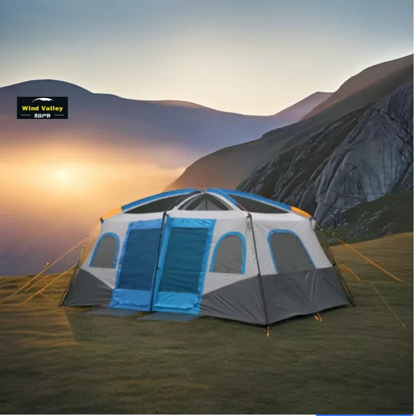Wind Valley Instant Setup Windproof Family Camping Tent Automatic 5-8 Person Large Space Outdoor Waterproof