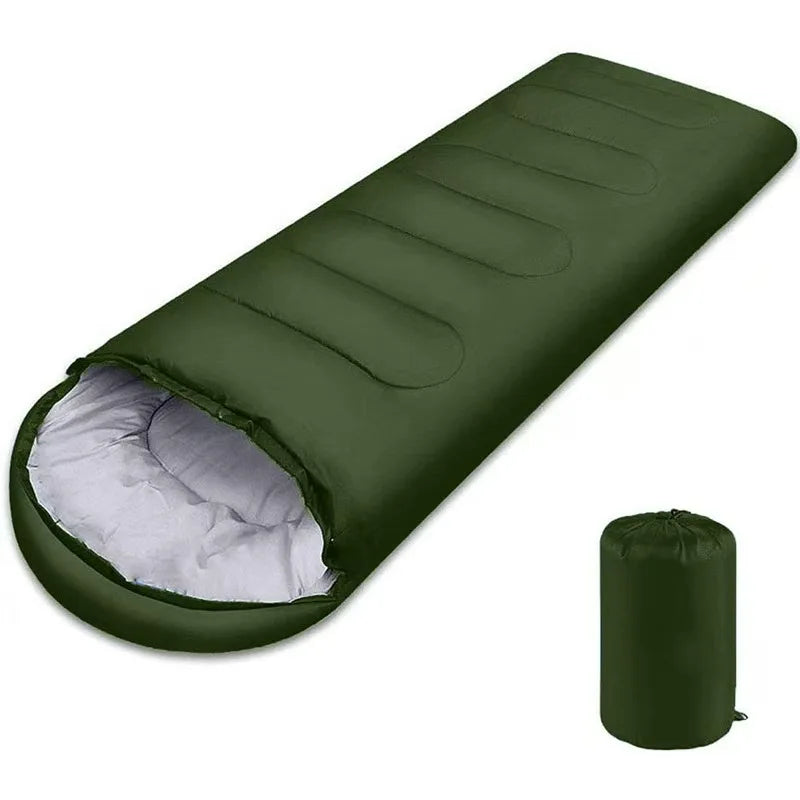 Customized Logo Color Hooded Envelope Sleeping Bag All Season Unisex Winter Sleeping Bags for Outdoor Camping Hiking