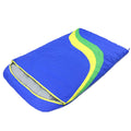 Duck Down Double Envelope-style Blue-and-color-block Sleeping Bag Outdoor Camping Adult Travel High-Loft Portable Warm