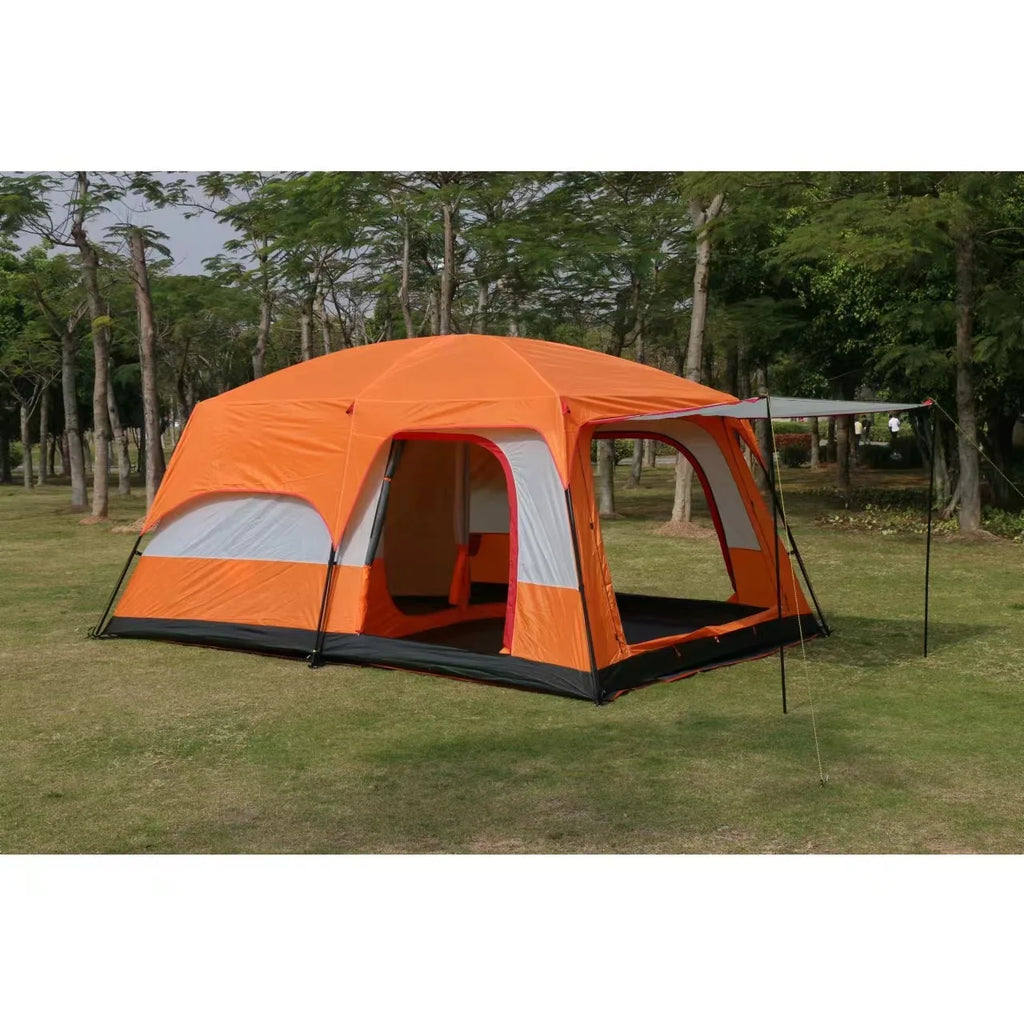 Wind Valley One Living Room 14' X 10' X 78" Waterproof Oxford Four-season Single 6 Person Camping Tent 3 Doors for Beach Outdoor