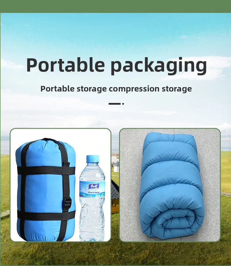 90% White Duck Nylon Mummy-style Comfortable Sleeping Bag Adults Outdoor Camping Portable Warm Winter Ultralight Cold Weather