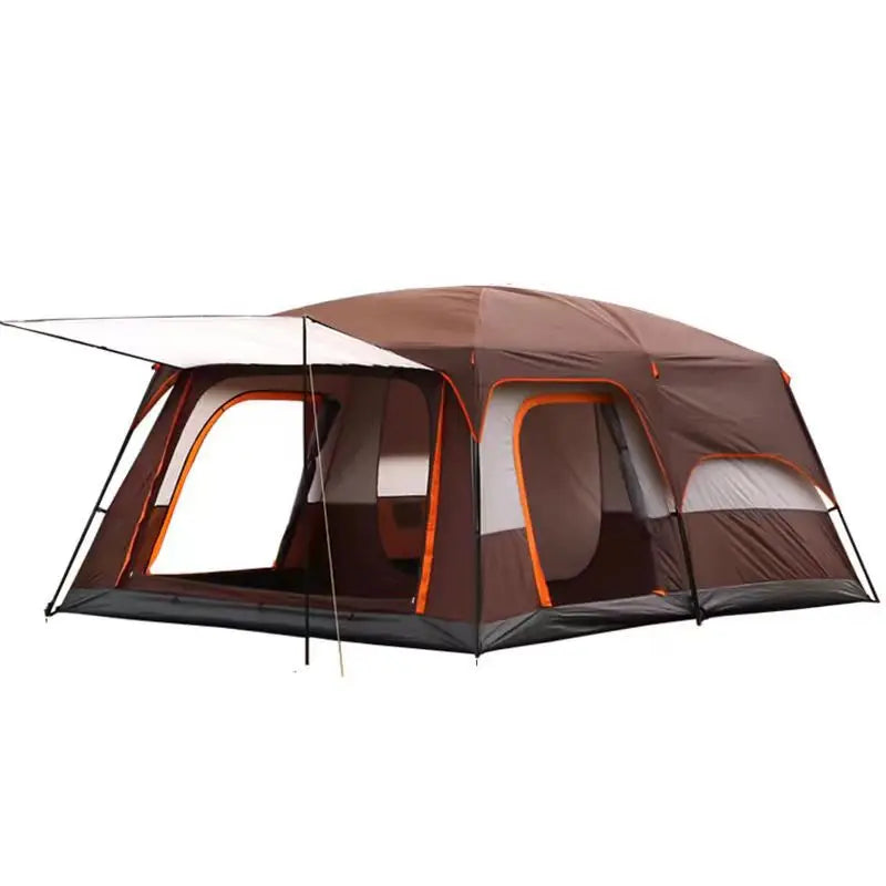 Wind Valley One Living Room 14' X 10' X 78" Waterproof Oxford Four-season Single 6 Person Camping Tent 3 Doors for Beach Outdoor