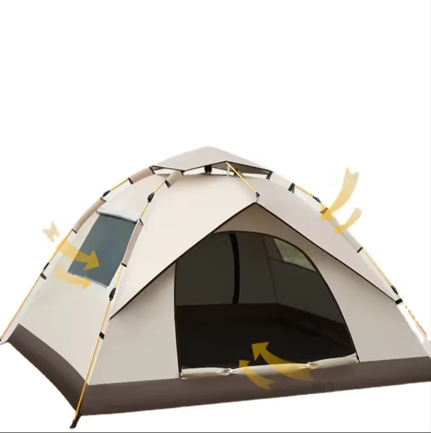 Factory-Ready Fully Automatic Outdoor Camping Tent Waterproof Sunscreen Fast Open Design with Oxford Fabric for Campers