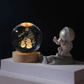 Jellyfish Dolphin Starfish Moon Planet USB Night Lamp LED 3D Art Crystal Ball Table Night Lights Decor for Children's