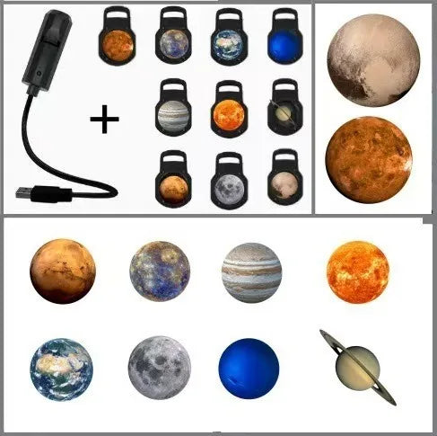 Popular Starry Sky Moon Light Bedroom Creative LED Night Light LOGO Projection Light Internet Celebrity Background Light