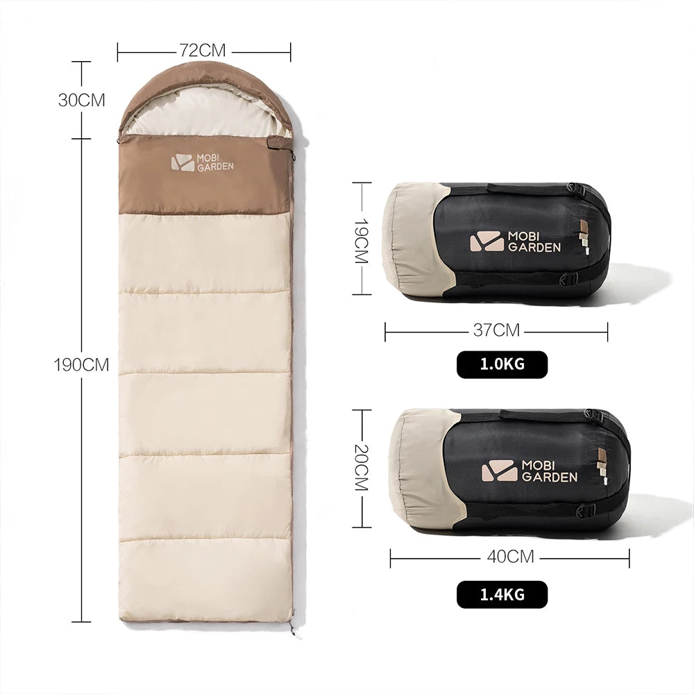 Mobi Garden Glamping Camping Adult Outdoor Camping Warm Adult Indoor Anti Cold Single Portable Sleeping Bag