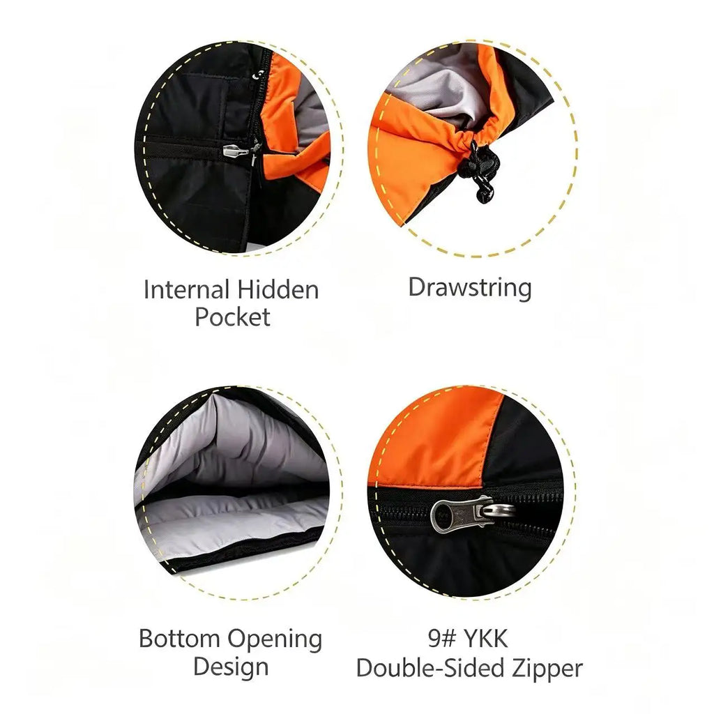 90% White Duck Mummy-style Highly Lofted Customizable Comfortable Sleeping Bag Adults Outdoor Camping Portable Warm Winter