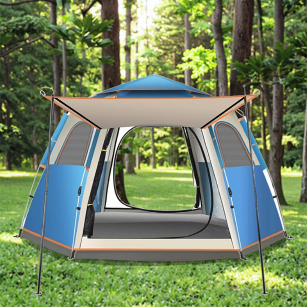 One Bedroom Outdoor Camping Tent Large Oxford Fabric with Sun and Rain Protection for Glamping