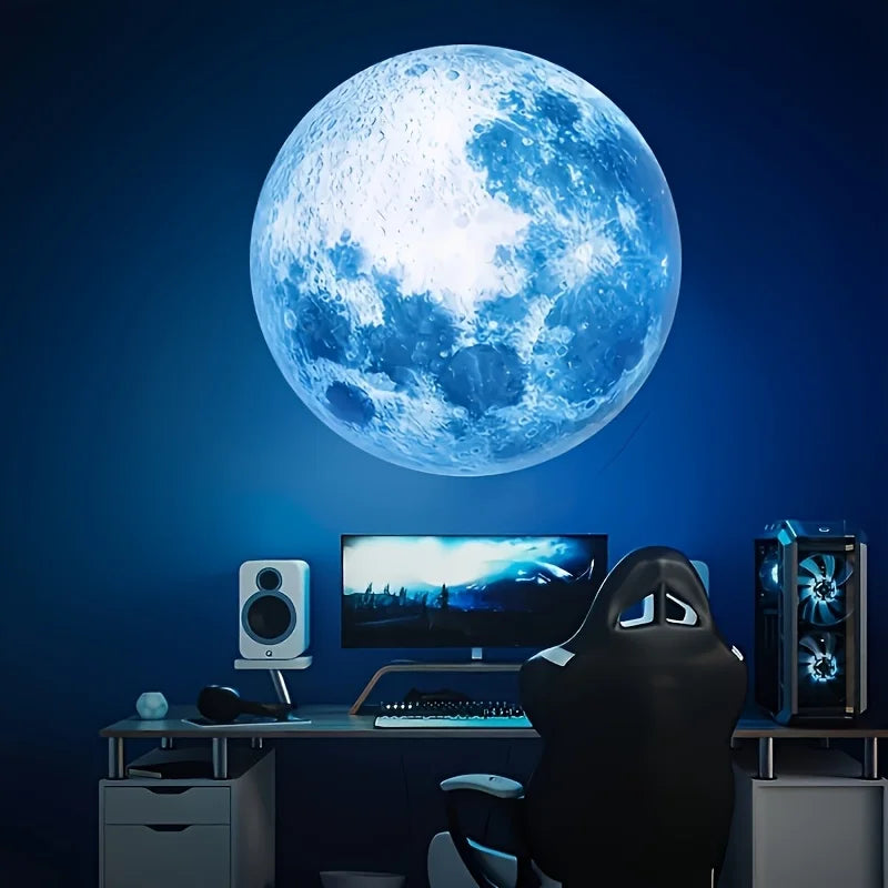 Popular Starry Sky Moon Light Bedroom Creative LED Night Light LOGO Projection Light Internet Celebrity Background Light
