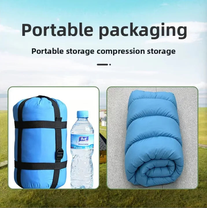 90% White Duck Nylon Mummy-style Comfortable Sleeping Bag Adults Outdoor Camping Portable Warm Winter Ultralight Cold Weather