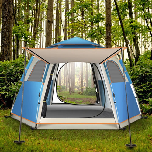 One Bedroom Outdoor Camping Tent Large Oxford Fabric with Sun and Rain Protection for Glamping