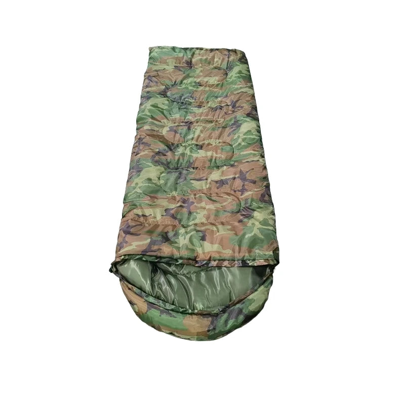Customized Logo Color Hooded Envelope Sleeping Bag All Season Unisex Winter Sleeping Bags for Outdoor Camping Hiking