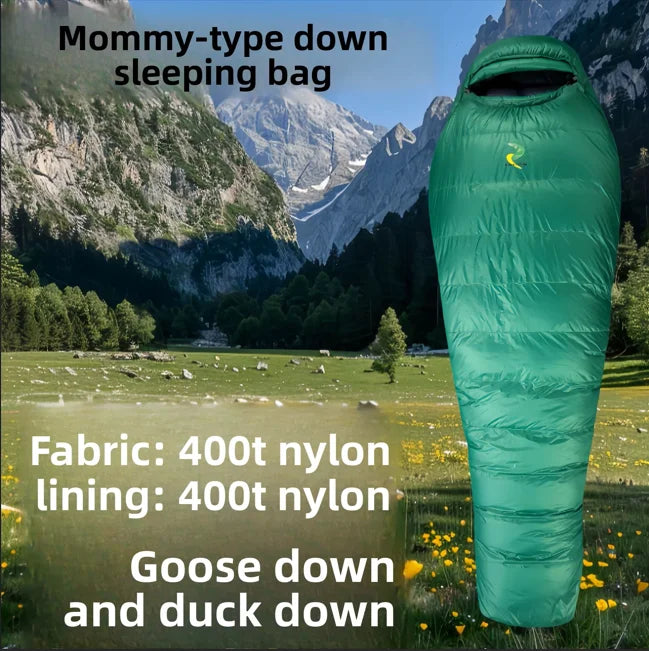 Camping Travel Adult Sleeping Bag Wholesale Envelope-Style Winter Warm-Keeping Cold-Proof Water-Resistant Portable Hand-Carry