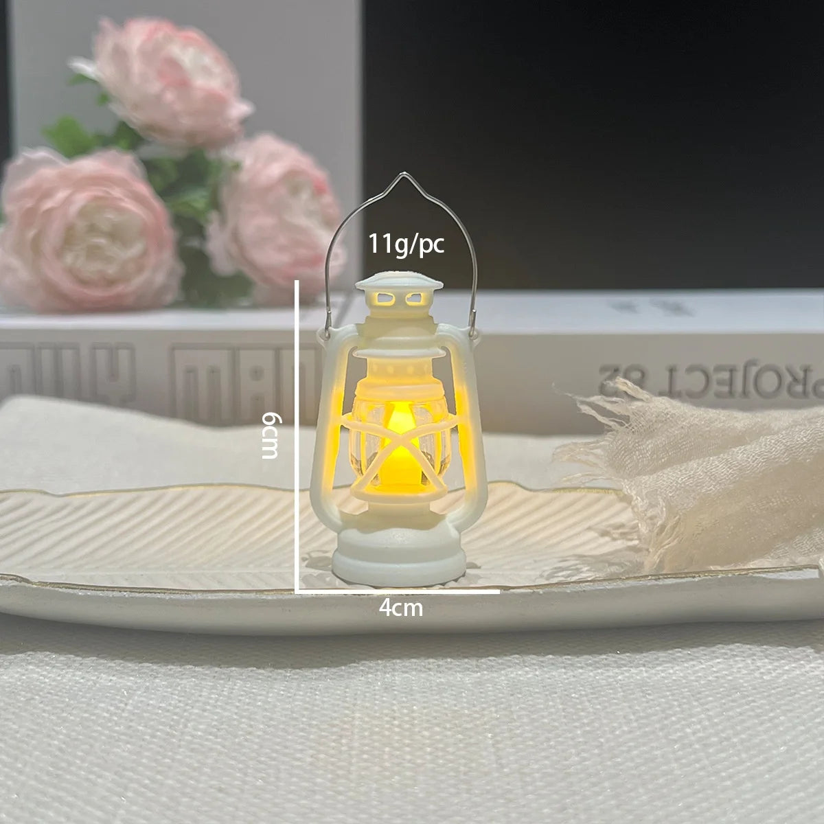 Miniature Electronic Candle Light LED Pony Light Retro Portable Camping Night Light Christmas Atmosphere Decoration