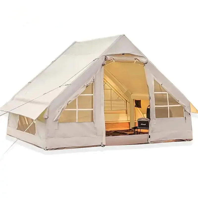 Camping Tent-Portable 2 Person Double Layer Camping Tent, PU3000mm Waterproof Coating, Quick Setup