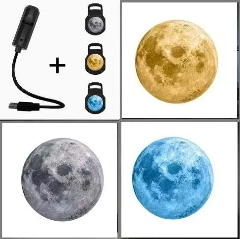 Popular Starry Sky Moon Light Bedroom Creative LED Night Light LOGO Projection Light Internet Celebrity Background Light