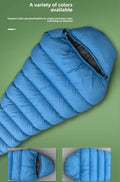 90% White Duck Nylon Mummy-style Comfortable Sleeping Bag Adults Outdoor Camping Portable Warm Winter Ultralight Cold Weather