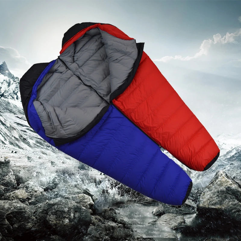 OEM Saco De Dormir Uyku Tulumu Schlafsack 600g Adults Ultralight All Season Mummy Duck Down Outdoor Camping Down Sleeping Bag