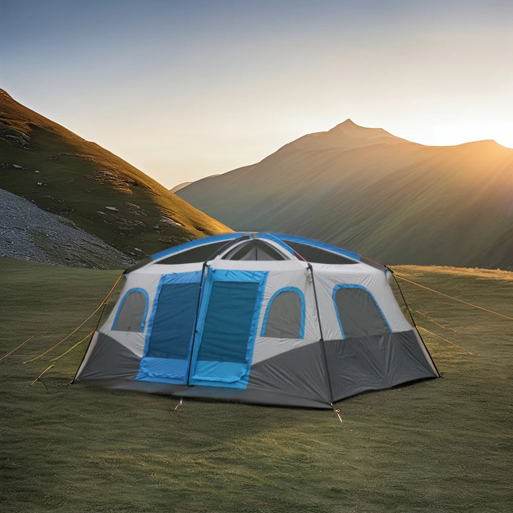 Wind Valley Instant Setup Windproof Family Camping Tent Automatic 5-8 Person Large Space Outdoor Waterproof