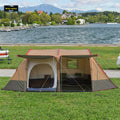 Wind Valley Best Selling Large Outdoor Camping 3-4 Person Durable Waterproof Fast Open Two Bedrooms One Living Room Tent