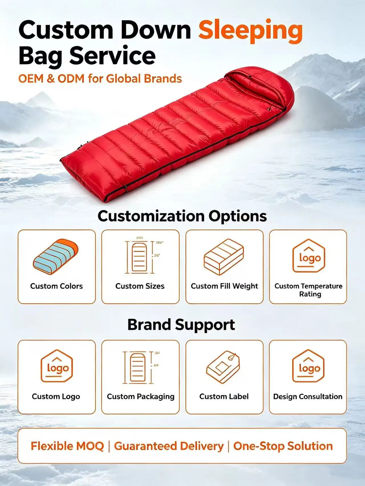 90% White Duck Down Nylon Sleeping Bag Adults Outdoor Camping Portable Warm Winter Ultralight Cold Weather