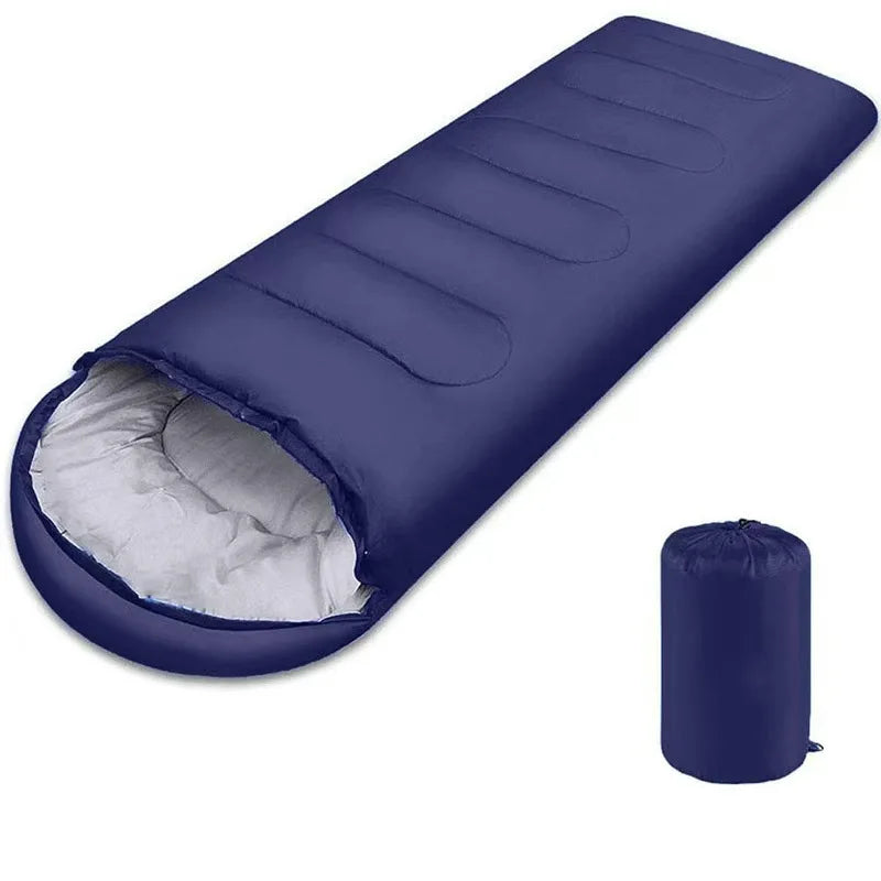 Customized Logo Color Hooded Envelope Sleeping Bag All Season Unisex Winter Sleeping Bags for Outdoor Camping Hiking