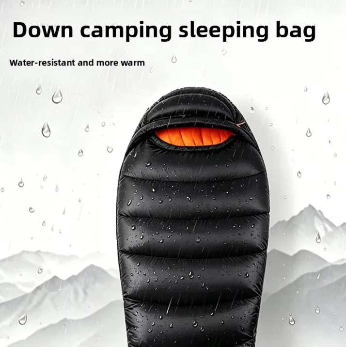 90%White Goose Down Sleeping Bag for Adults Outdoor Camping Portable Warm Winter Ultralight Goose Down Sleeping Bag Gear