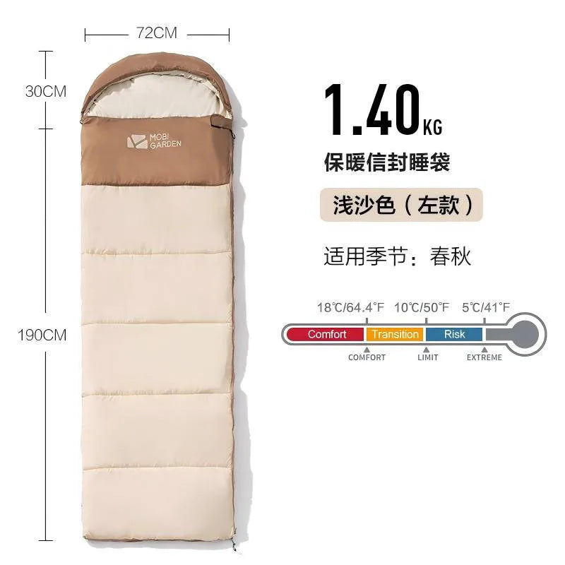 Mobi Garden Glamping Camping Adult Outdoor Camping Warm Adult Indoor Anti Cold Single Portable Sleeping Bag
