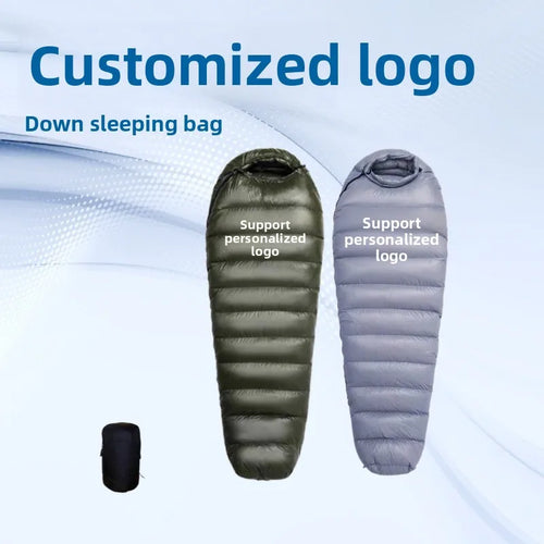 90% White Duck Down Sleeping Bag for Adults Outdoor Camping Portable Warm Winter Ultralight Goose Down Sleeping Bag Gear
